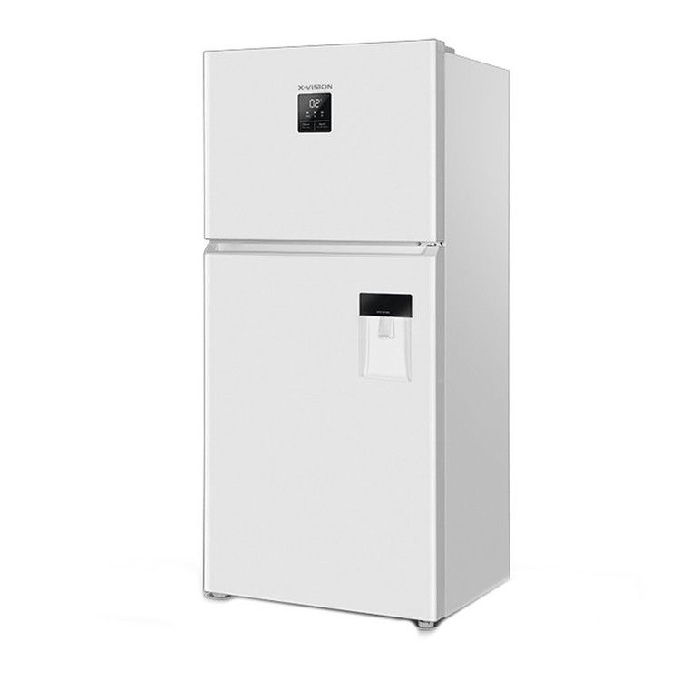یخچال فریزر 26 فوت ایکس ویژن مدل TT582-AWD سفید ، دارای آبسردکن و یخساز نیمه اتوماتیک، با ارتفاع 185، پهنای 66 و عمق 84 سانتی متر، میزان مصرف انرژی A+، دارای 4 طبقه در یخچال و 2 طبقه در فریزر