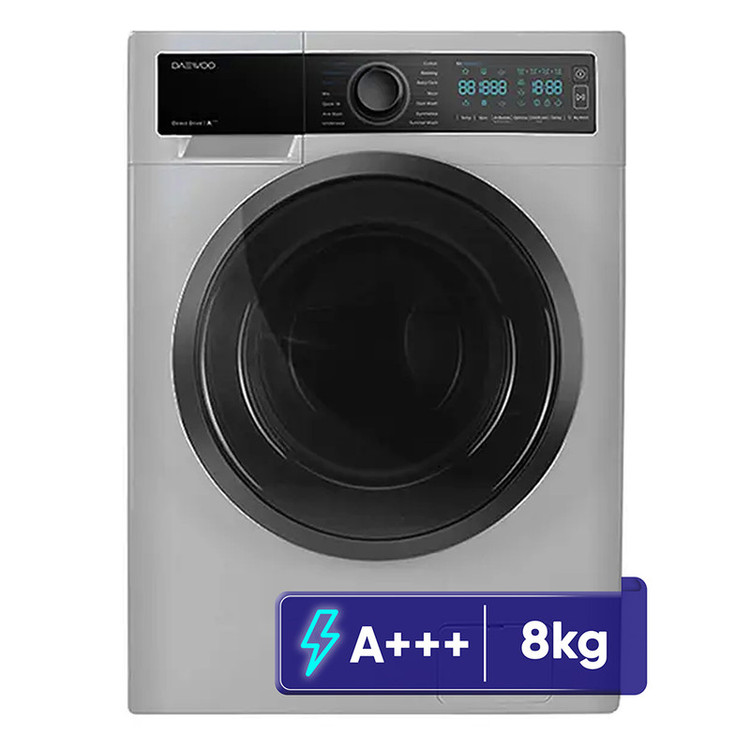 ماشین لباسشویی 8 کیلوگرم اتوماتیک دوو مدل LM-861SB نقره ای