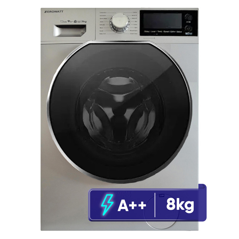 ماشین لباسشویی 8 کیلوگرم اتوماتیک زیرووات مدل FCA 4860W سفید