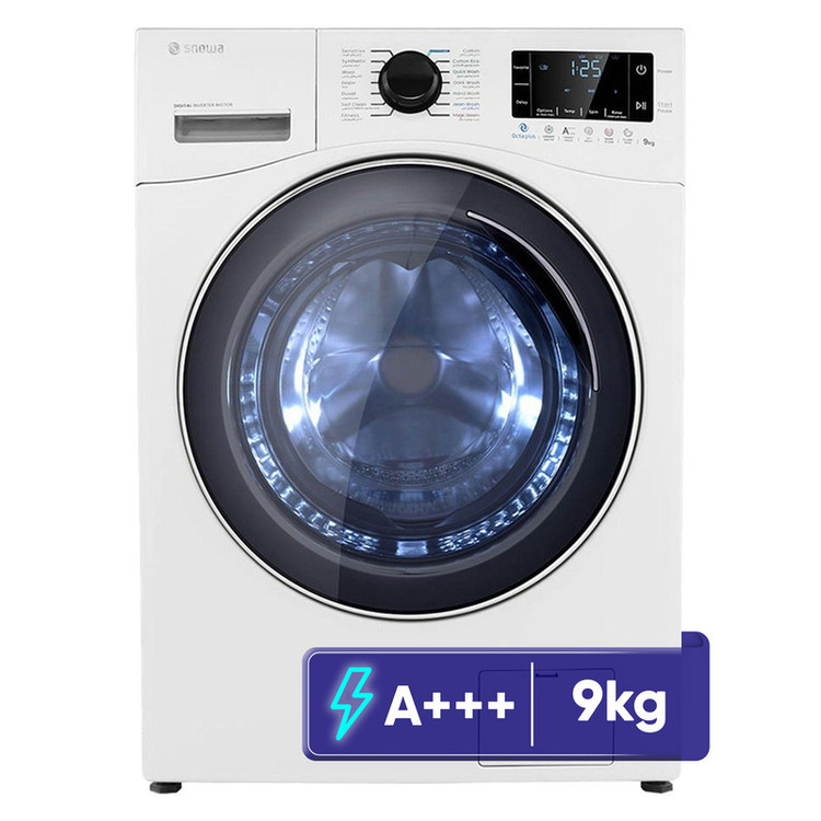 ماشین لباسشویی 9 کیلوگرم اتوماتیک اسنوا مدل SWM-E92S سیلور